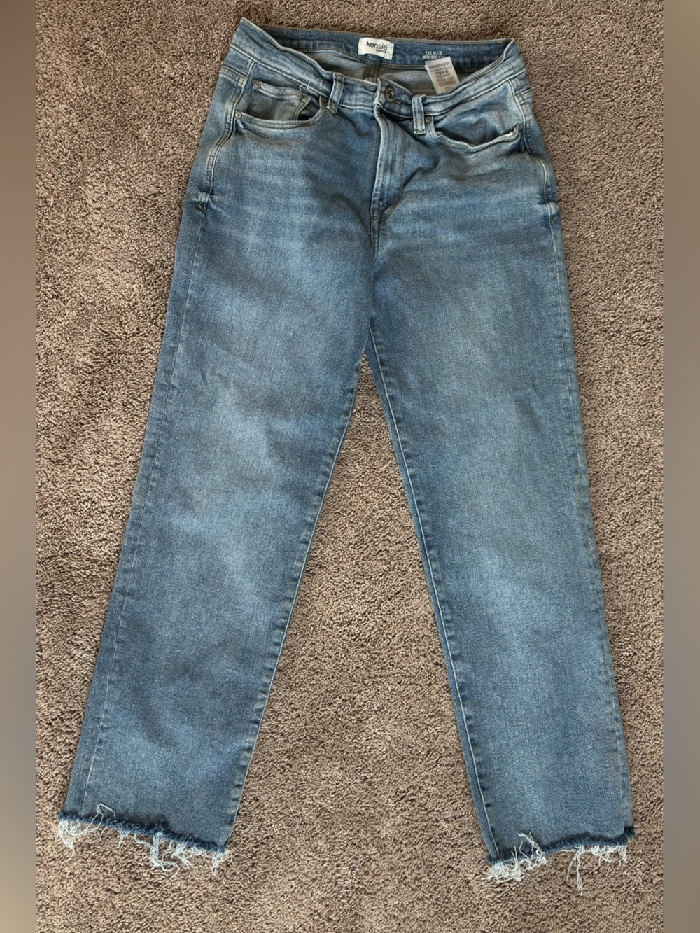 Kensie Women's Straight Jeans — Medium Wash Blue
